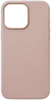 Чохол Leather Case with MagSafe для iPhone 15 Pro Sand Pink