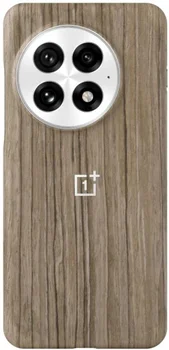Чехол OnePlus 13 Wood Grain Magnetic Half-pack Case Wood Brown