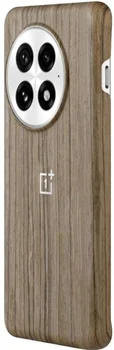 Чехол OnePlus 13 Wood Grain Magnetic Half-pack Case Wood Brown