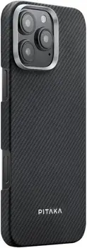 Чохол Pitaka Ultra-Slim Case Classic Twill 600D for iPhone 16 Pro Black/Grey (KI1601PA)