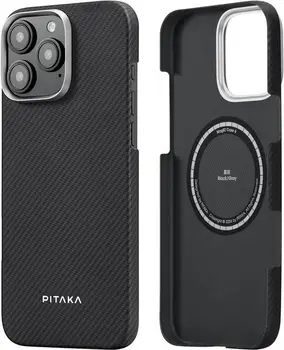 Чохол Pitaka Ultra-Slim Case Classic Twill 600D for iPhone 16 Pro Black/Grey (KI1601PA)