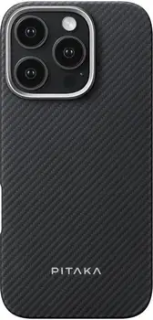Чохол Pitaka Ultra-Slim Case Classic Twill 600D for iPhone 16 Pro Max Black/Grey (KI1601PMA)