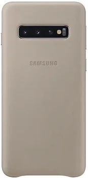Чехол Samsung G973 Galaxy S10 Leather Cover Gray (EF-VG973LJEG)