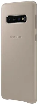 Чехол Samsung G973 Galaxy S10 Leather Cover Gray (EF-VG973LJEG)
