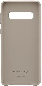 Чехол Samsung G973 Galaxy S10 Leather Cover Gray (EF-VG973LJEG)