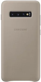 Чехол Samsung G975 Galaxy S10 Plus Leather Cover Gray (EF-VG975LJEG)