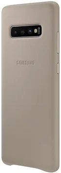 Чехол Samsung G975 Galaxy S10 Plus Leather Cover Gray (EF-VG975LJEG)