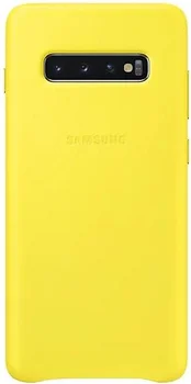 Чехол Samsung G975 Galaxy S10 Plus Leather Cover Yellow (EF-VG975LYEG)