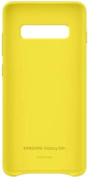Чехол Samsung G975 Galaxy S10 Plus Leather Cover Yellow (EF-VG975LYEG)