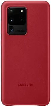 Чохол Samsung G988 Galaxy S20 Ultra Leather Cover Red (EF-VG988LREG)