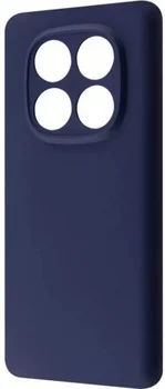 Чехол Silicone Case Full Xiaomi Redmi Note 14 Pro 5G/Poco X7 Blue