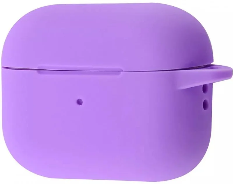 Чохол Silicone Case with Fibra AirPods Pro 2 Light Purple