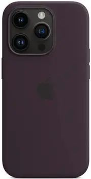 Чехол Silicone Case with MagSafe and Animation [Colorless] для iPhone 14 Pro Elderberry