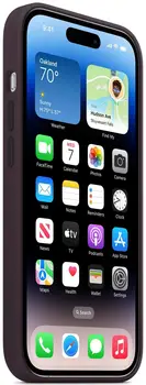 Чехол Silicone Case with MagSafe and Animation [Colorless] для iPhone 14 Pro Elderberry