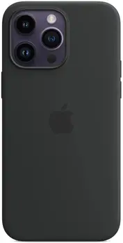 Чехол Silicone Case with MagSafe and Animation [Colorless] для iPhone 14 Pro Max Midnight