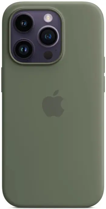 Чохол Silicone Case with MagSafe and Animation [Colorless] для iPhone 14 Pro Olive