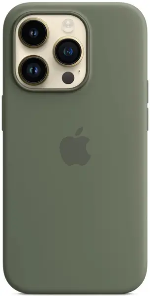 Чохол Silicone Case with MagSafe and Animation [Colorless] для iPhone 14 Pro Olive