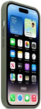 Чехол Silicone Case with MagSafe and Animation [Colorless] для iPhone 14 Pro Olive