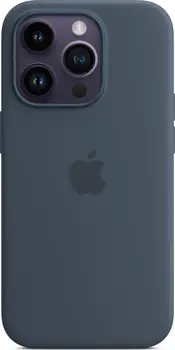 Чехол Silicone Case with MagSafe and Animation [Colorless] для iPhone 14 Pro Storm Blue