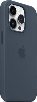 Чехол Silicone Case with MagSafe and Animation [Colorless] для iPhone 14 Pro Storm Blue