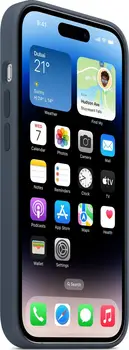 Чехол Silicone Case with MagSafe and Animation [Colorless] для iPhone 14 Pro Storm Blue