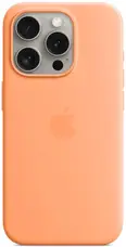 Чохол Silicone Case with MagSafe and Animation [Colorless] для iPhone 15 Pro Orange Sorbet