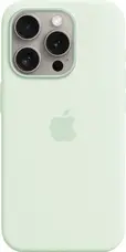 Чохол Silicone Case with MagSafe and Animation [Colorless] для iPhone 15 Pro Soft Mint