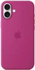 Чохол Silicone Case with MagSafe and Animation [Colorless] для iPhone 16 Fuchsia