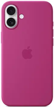 Чохол Silicone Case with MagSafe and Animation [Colorless] для iPhone 16 Fuchsia