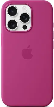 Чохол Silicone Case with MagSafe and Animation [Colorless] для iPhone 16 Pro Fuchsia