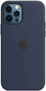 Чохол Silicone Case with MagSafe and Animation для iPhone 12 Pro Max Deep Navy