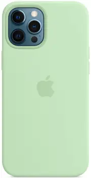 Чохол Silicone Case with MagSafe and Animation для iPhone 12 Pro Max Pistachio