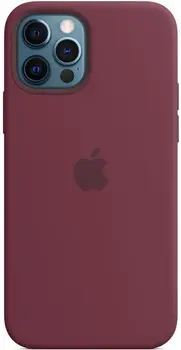 Чохол Silicone Case with MagSafe and Animation для iPhone 12 Pro Max Plum