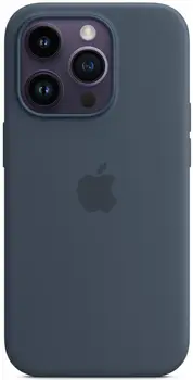 Чехол Silicone Case with MagSafe and Animation для iPhone 13 Pro Abyss Blue
