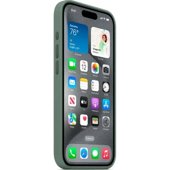 Чехол Silicone Case with MagSafe iPhone 15 Pro Cypress