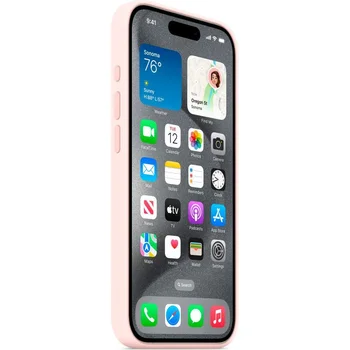 Чехол Silicone Case with MagSafe iPhone 15 Pro Light Pink