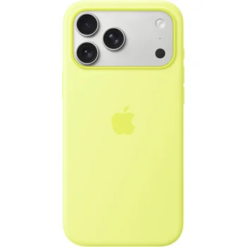 Чохол Silicone Case with MagSafe iPhone 17 Pro Max Neon Yellow