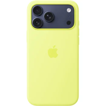 Чохол Silicone Case with MagSafe iPhone 17 Pro Max Neon Yellow