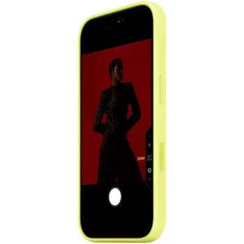 Чохол Silicone Case with MagSafe iPhone 17 Pro Max Neon Yellow