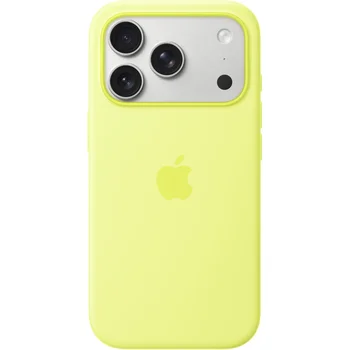 Чохол Silicone Case with MagSafe iPhone 17 Pro Neon Yellow