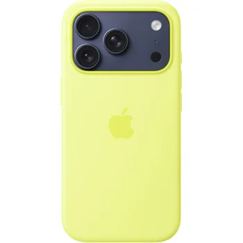 Чохол Silicone Case with MagSafe iPhone 17 Pro Neon Yellow