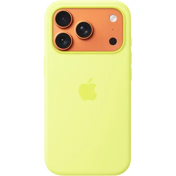 Чохол Silicone Case with MagSafe iPhone 17 Pro Neon Yellow