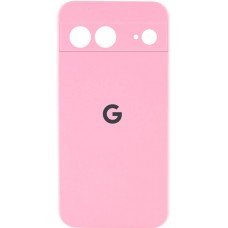 Чохол Silicone Cover Lakshmi Full Camera (AAA) with Logo для Google Pixel 7a Light Pink