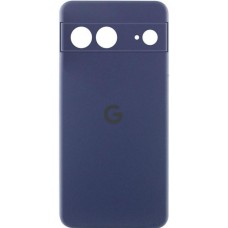 Чохол Silicone Cover Lakshmi Full Camera (AAA) with Logo для Google Pixel 8 Midnight Blue