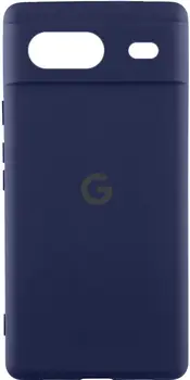 Чехол Silicone Cover Lakshmi Full Camera (AAA) with Logo для Google Pixel 8a Midnight Blue