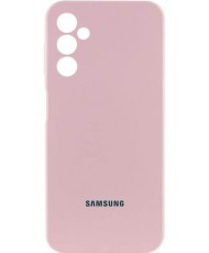 Чохол Silicone Cover Lakshmi Full Camera (AAA) with Logo для Samsung Galaxy A15 4G/5G / M15 5G Pink Sand