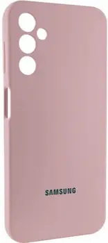 Чехол Silicone Cover Lakshmi Full Camera (AAA) with Logo для Samsung Galaxy A15 4G/5G / M15 5G Pink Sand
