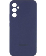 Чехол Silicone Cover Lakshmi Full Camera (AAA) with Logo для Samsung Galaxy A55 Midnight Blue