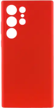 Чехол Silicone Cover Lakshmi Full Camera (AAA) для Samsung Galaxy S23 Ultra Red