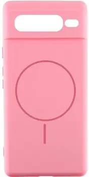 Чохол Silicone Cover Lakshmi Full Camera (AA) with MagFit для Google Pixel 7 Pro Light Pink